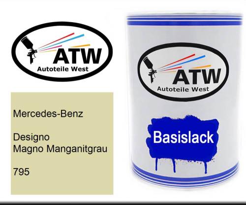 Mercedes-Benz, Designo Magno Manganitgrau, 795: 500ml Lackdose, von ATW Autoteile West.